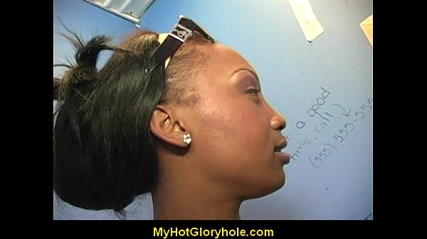 Ebony Babe 21 Gloryhole Blowjob Initiation