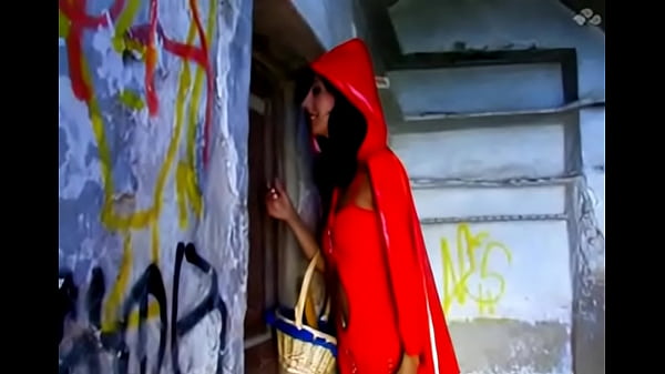 Lou Charmelle gets a blowjob and anal creampie from the wolf in a Little Red Riding Hood costume