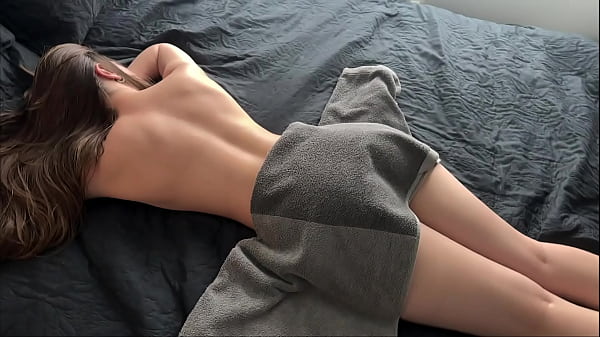 AriBell big butt brunette girlfriend gets massage