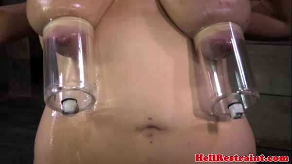 Submissive skank gets nipple sucked and punished by male dom