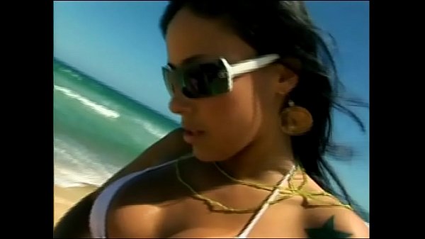 Monica Mattos and her boyfriend have anal sex on the beaches of Brazil