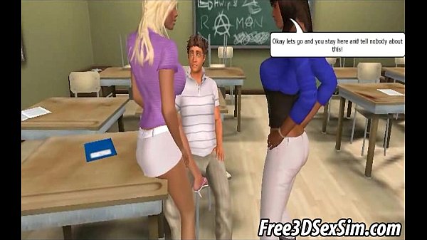3d anime babes seduce nerds