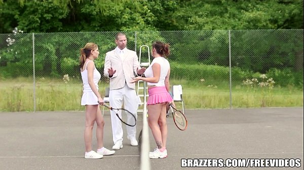 Abbie Cat gets cum-covered in tennis gear sex