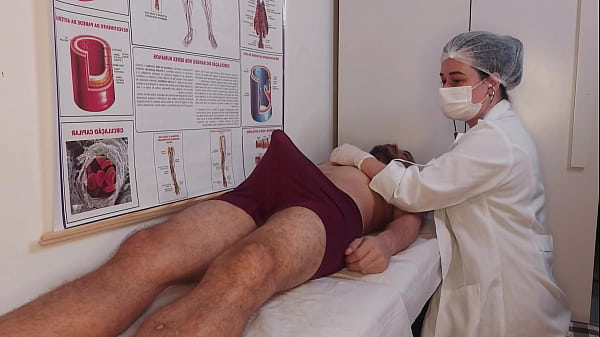 Latina nurse Jennifer Pimenta gives rough bareback blowjob