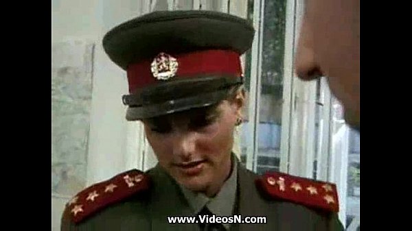 KGB Military Girl Fucks Recruit with Huge Tits and Big Dick
