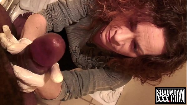 Shaundam gives handjob in quarantine bathroom