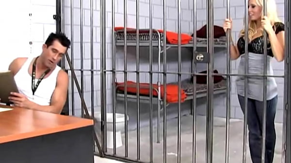 Blonde babe with big tits gets arrested and examined