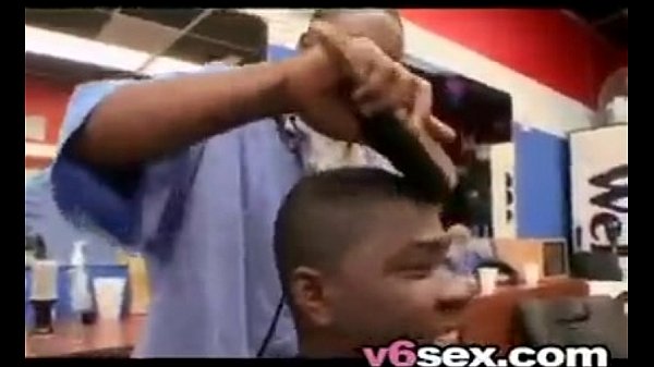 Toni Sweets gives blowjob at the barber shop