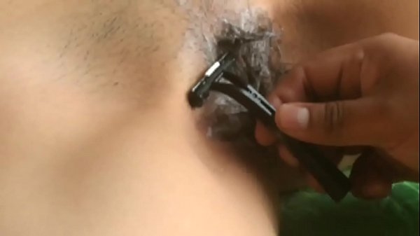 Latina girlfriend lets me shave her pussy before sex