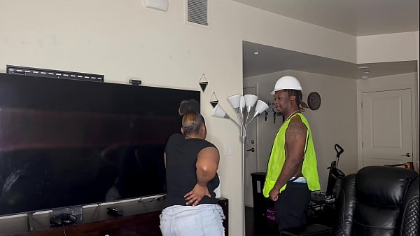 Kendale takes big black cock on construction site