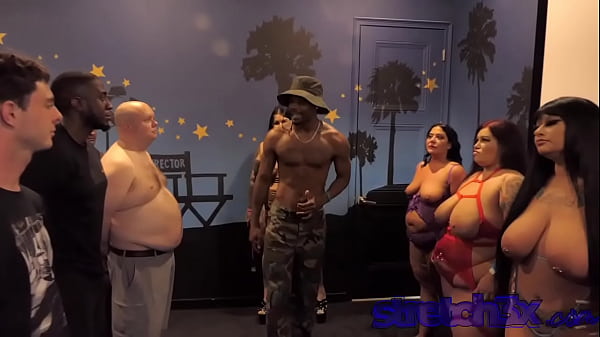 Stretch3x and Tee Tee Pawg in big butt gangbang