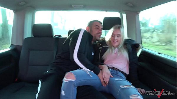 Blonde Daisy Lee gets picked up by Takevan in fake taxi for raw fuck