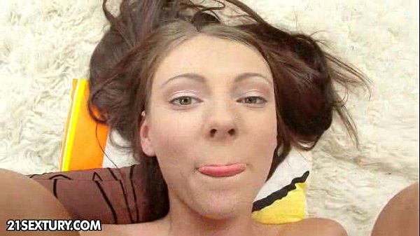 Teen Angel Kitty gets anal from behind