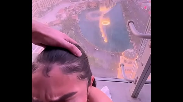 Latina babe deepthroats big cock in Las Vegas hotel