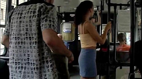 Young teen girl caught having sex on public city bus in broad daylight