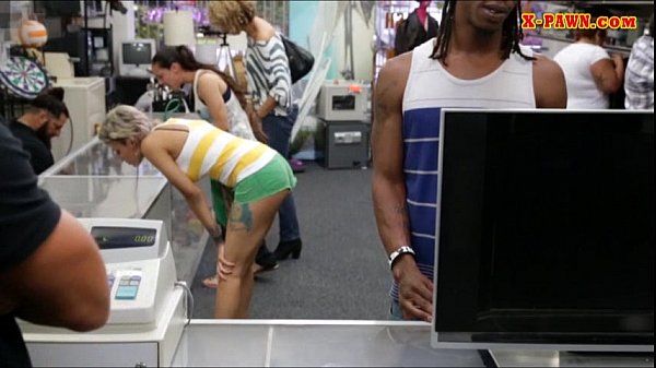 Moviesof's girlfriend gets pawned at the shop in a hardcore blowjob POV scene