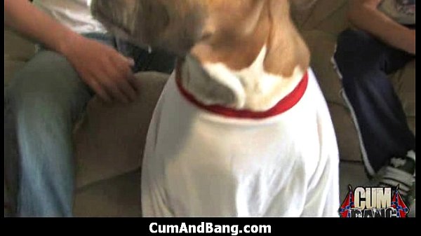 Ebony girl gets gangbanged by big cocks