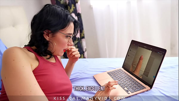 Kiss Cat masturbates with dildo and vibrator