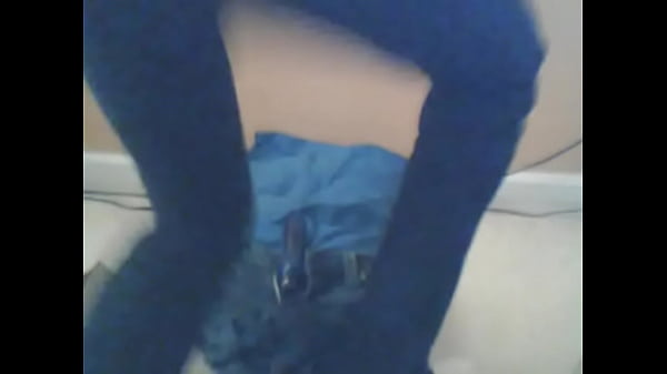 Perve-Rat solo masturbation with crossdresser dressed in tight jeans
