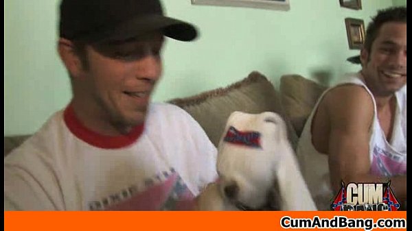 Black girl gives oral to multiple white guys in a group