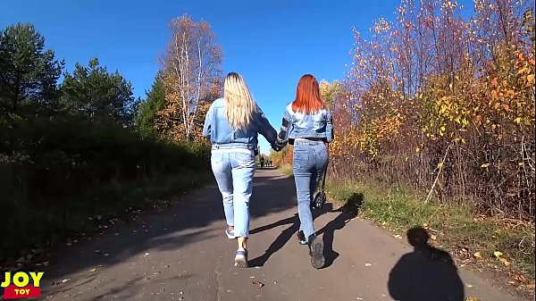 Letty Black and friend use remote vibrators in public