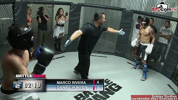 erotic brunette Bbw American mma fighter gets a facial cumshot