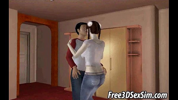 Foxy 3D babe sucks cock and gets licked in hardcore 3D blowjob anime cartoon scene