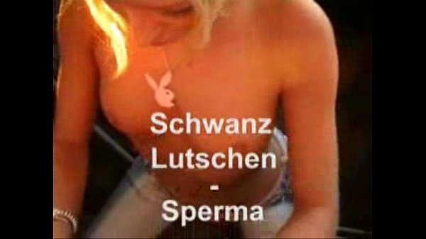 blonde gives outdoor blowjob