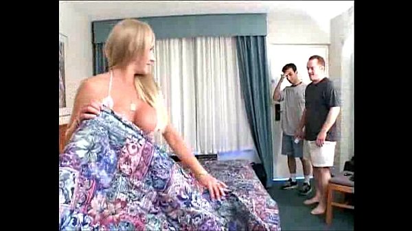 Busty Maid Takes On Two Guys in a Wild Threesome Fucks