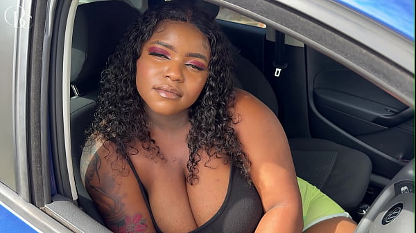 DeezNutz and NicoleStarz Black Ebony Gets Fucked Through Her Tight Shorts on the Way to the Car Wash