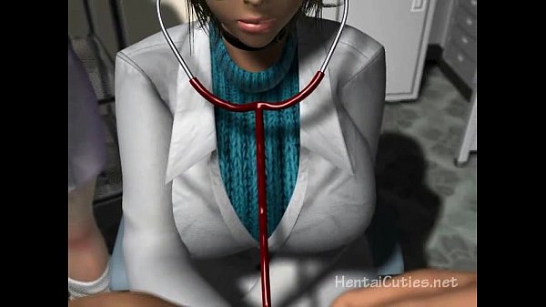 Busty anime nurses hardcore sucking and fucking a patient
