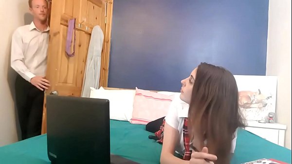 College girl gets fucked by her British tutor in a homemade amateur bondage scene