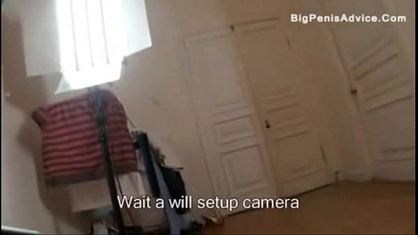 Blonde babe takes big black cock in ass during interview