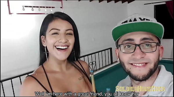 Mariana Martix gets fucked by SoldierHugeCock's huge cock after winning a bet with her friend Soldier