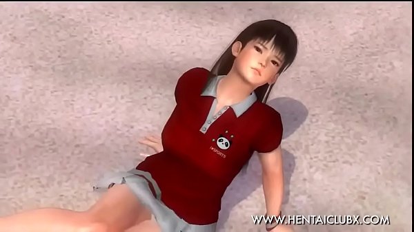 Ecchi anime girl Lei Fang in tennis skirt