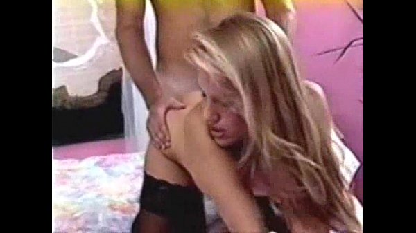 blonde in stockings hardcore cumshot facial with jenteal