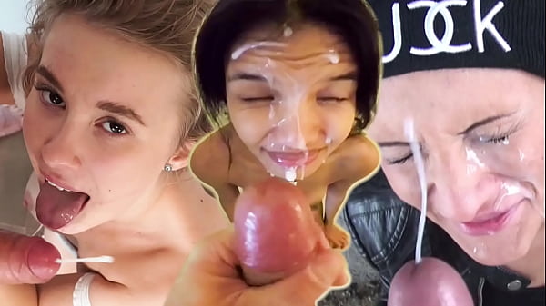 Teen amateur babes take 19 cumshots on ass and face