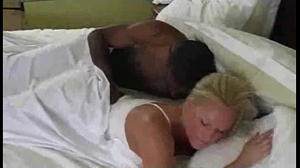 Alexis Golden wakes up to a black cock in her blonde mouth