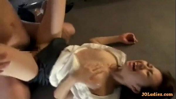 Sexy office lady gives blowjob in office