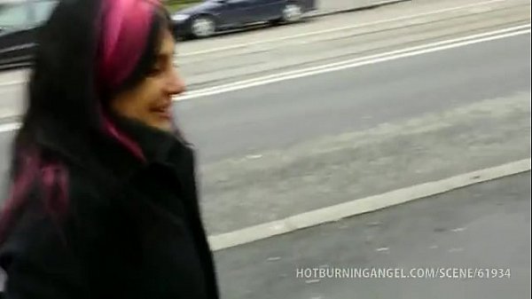 Joanna Angel striptease in Helsinki outfit