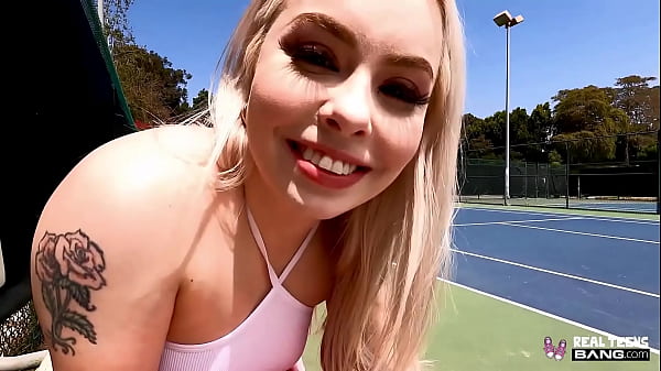 Blonde teen Haley Spades fucked hard after tennis