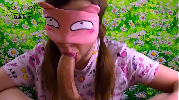 Sashatix Brunette Teen Blowjob and Titfuck with Huge Cock POV