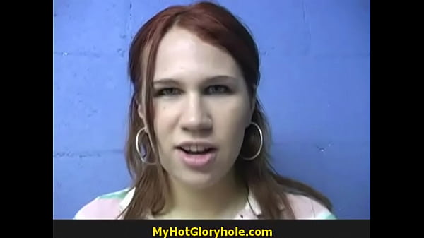 Ebony girl sucks stranger's dick in gloryhole