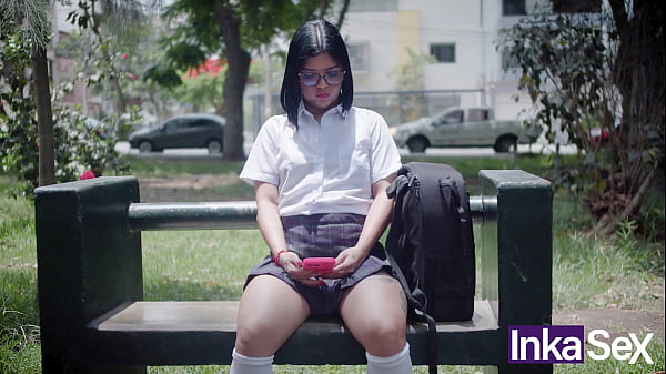 Latina teen with big ass caught by stranger