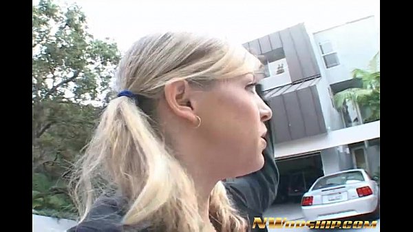Blonde teens Leah Luv and friend take big black cock anal