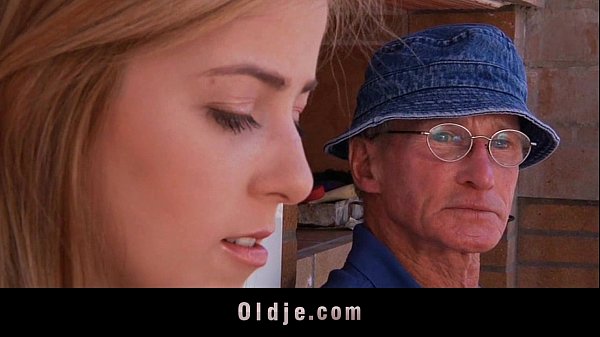 Abigaile Johnson old man outdoor hardcore sex scene