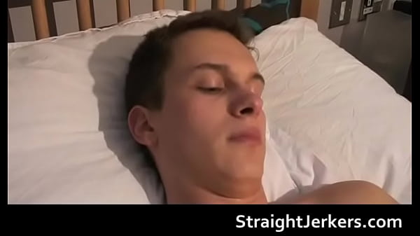 Straight twink Alex James masturbates and gets anal
