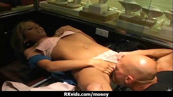 Teen girl pays bills with her sexy body in exchange for money