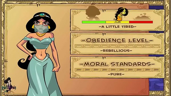 Purity Sin plays Princess Jasmine in uncensored hentai parody