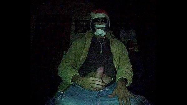 Doggy Xxx jacks off in Santa Claus costume